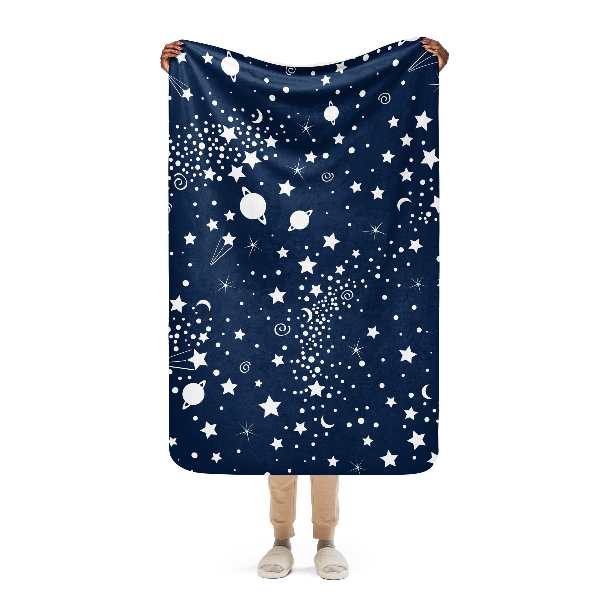 Manta Noche Estrellada con Planetas